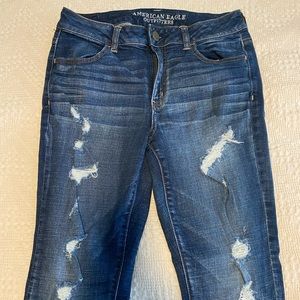 American Eagle destroyed high rise jegging